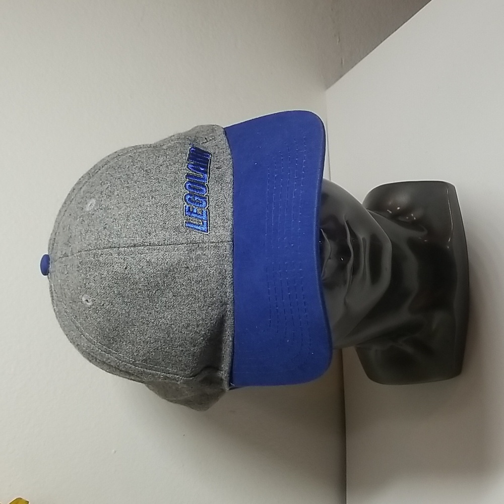 Lego Legoland strap-back baseball hat. Gray/Blue.